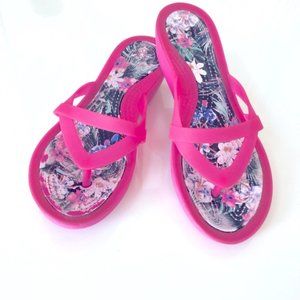CROCS 💖Isabella Wedge Flip Flop Sandal, Size 7 💖